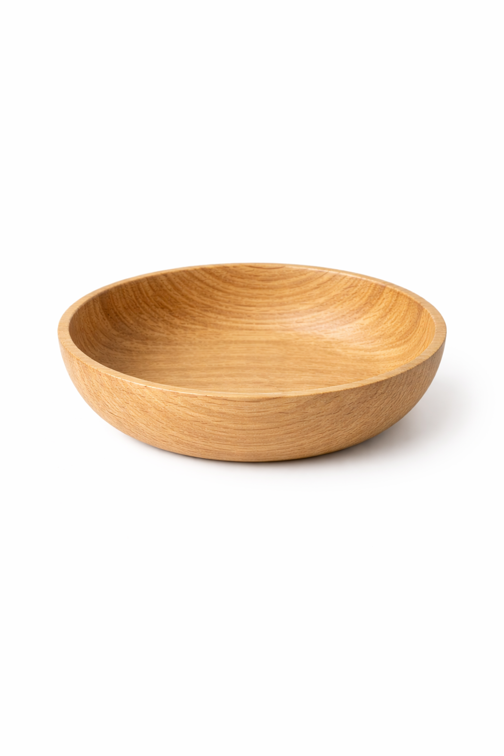 Natural Oak Wooden Bowl
