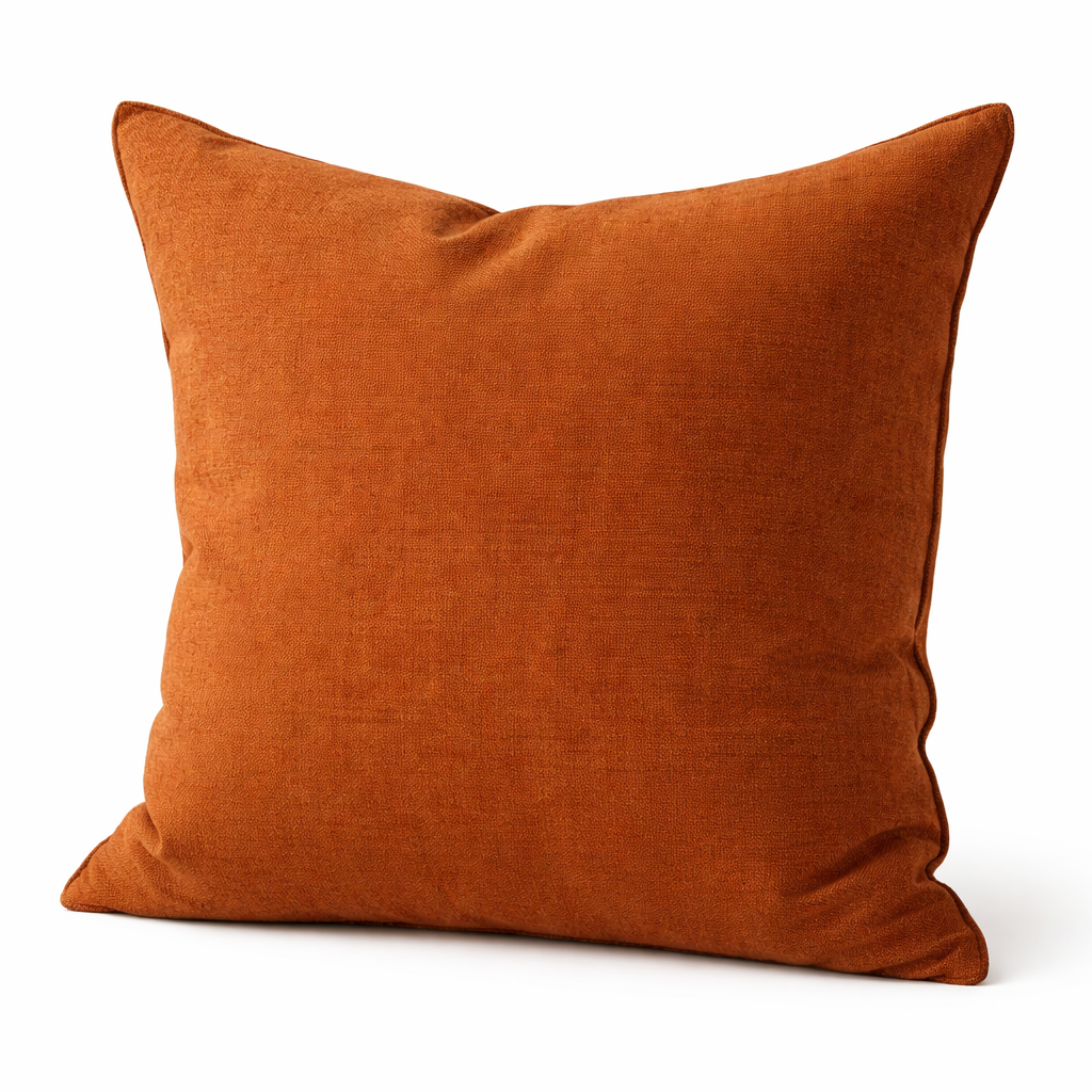 Pillow- Burnt orange textured