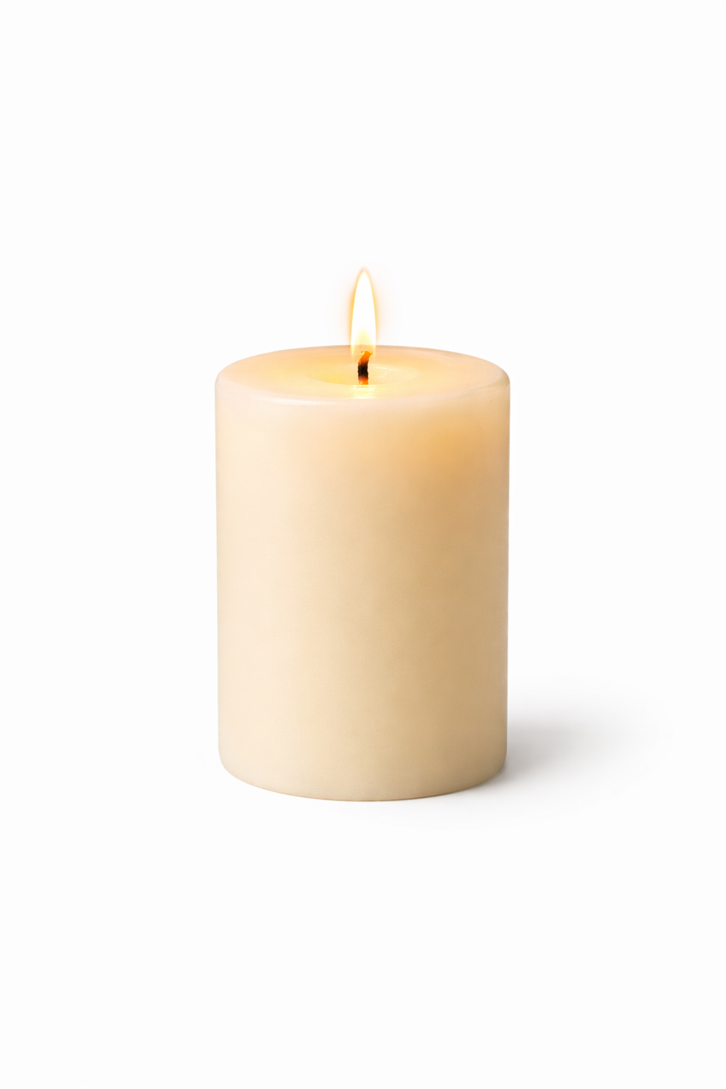 Pillar Candle with Soft Glow